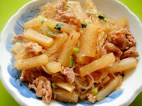 大根と春雨の炒め煮